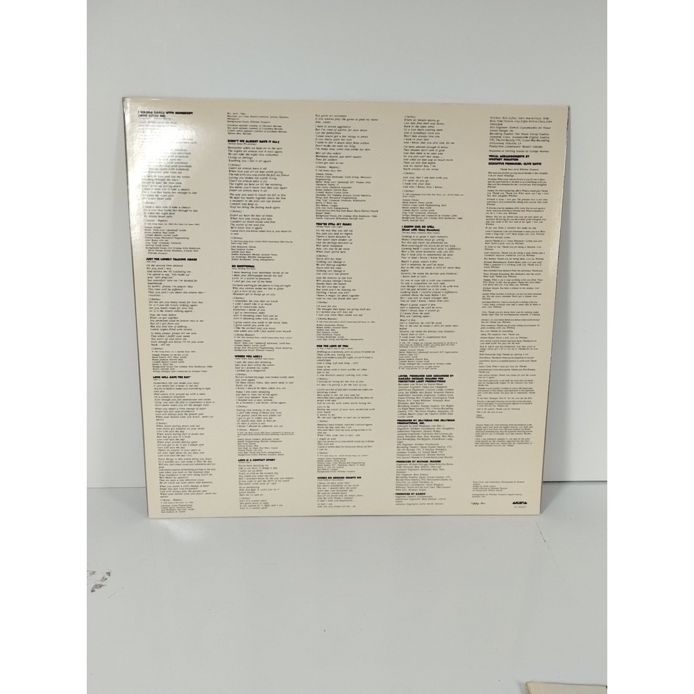 Whitney Houston "Whitney" 1987 Arista Pop Soul - Picture 4 of 10